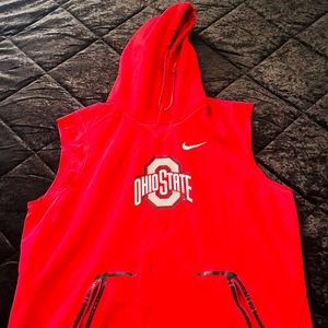 Ohio State Team Issued Cut Off Hoodie NIKE 2XL